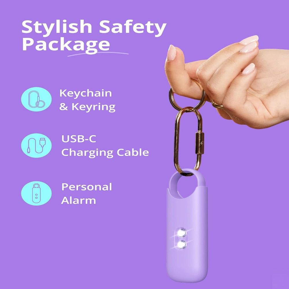 130dB Personal Safety Alarm wi - Personal Alarm Keychain recension och pris