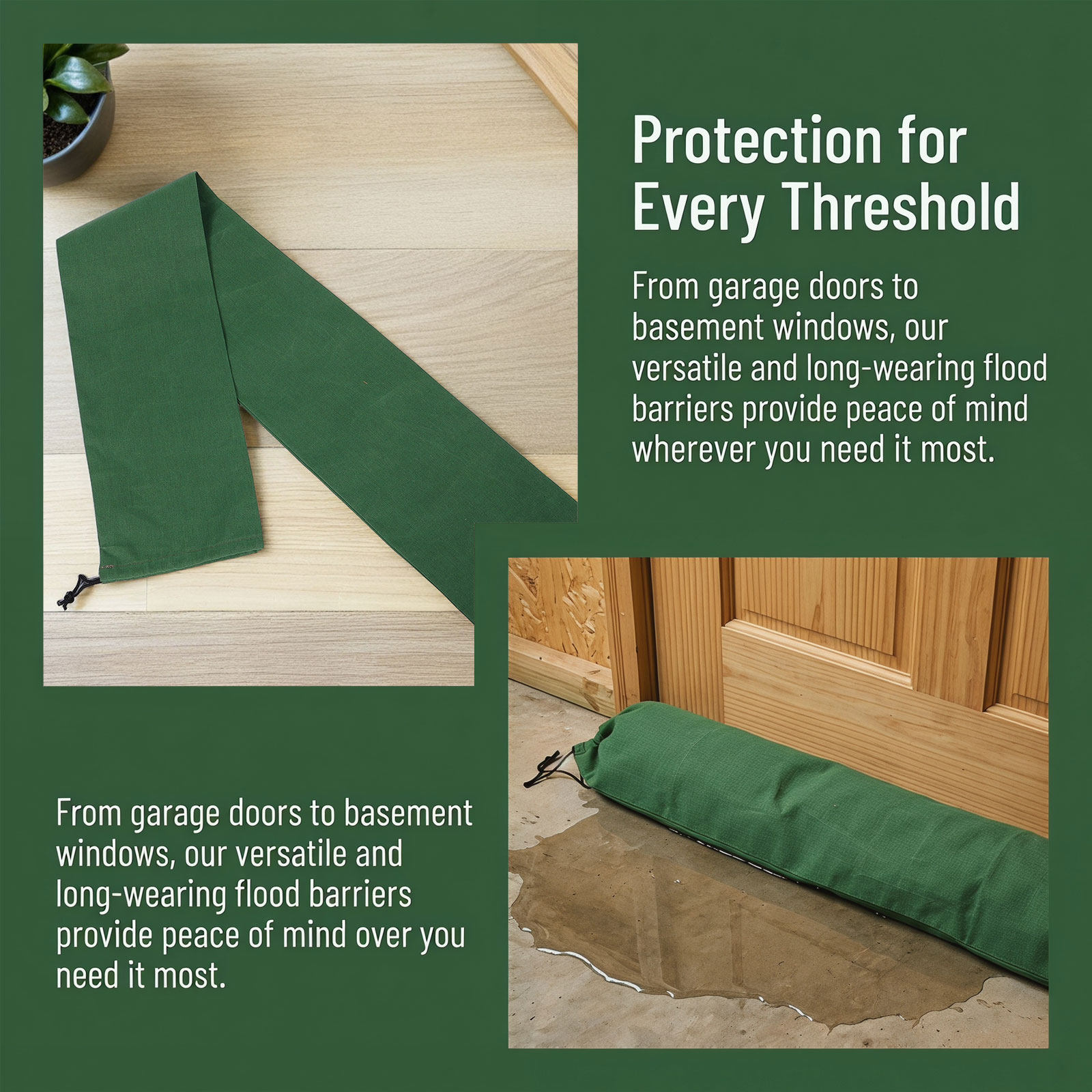 3Pcs Canvas Flood Barrier Sand - Flood Barrier Bag recension och pris