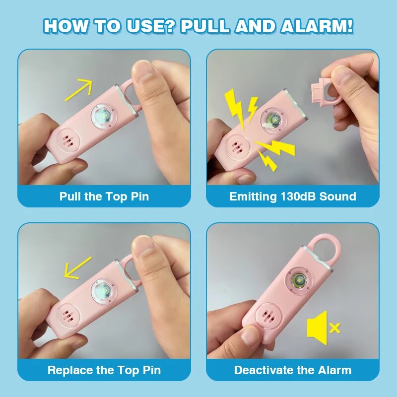 He Original Personal Safety Si - Personal Alarm Keychain recension och pris