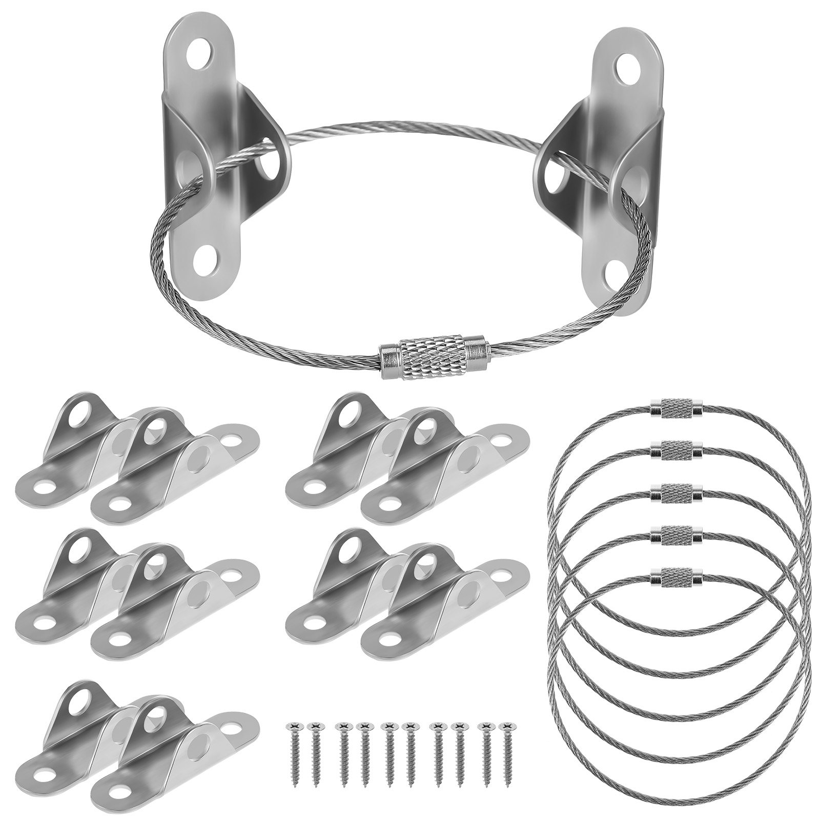 6 Sets Heavy-Duty Anti-Tip Fur - Earthquake Anchor Strap recension och pris