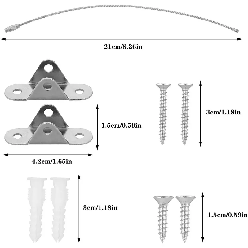 6 Sets Anti Tip Furniture Anch - Earthquake Anchor Strap recension och pris