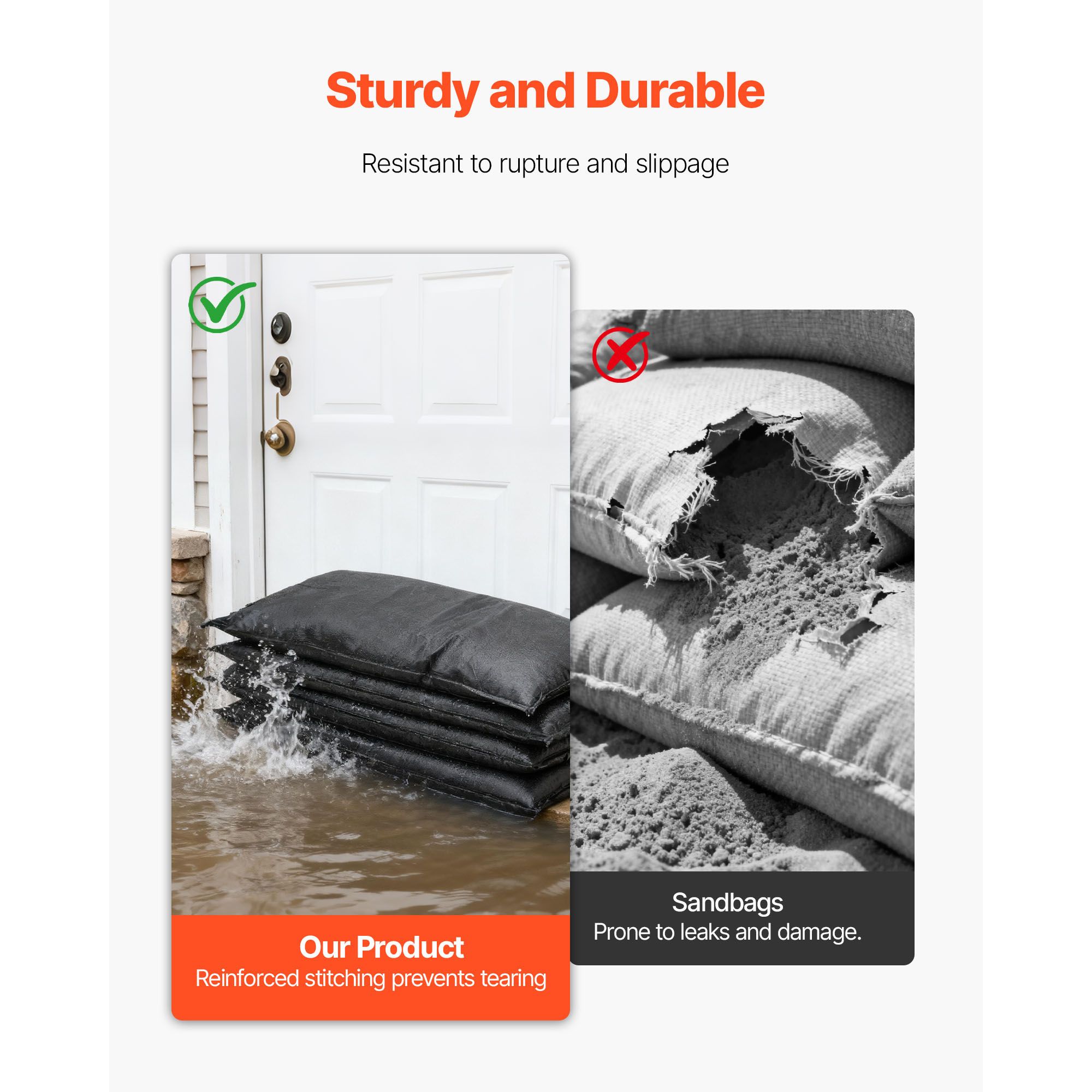 Flood Barrier, 10 Pack, 1.4 x  - Flood Barrier Bag recension och pris