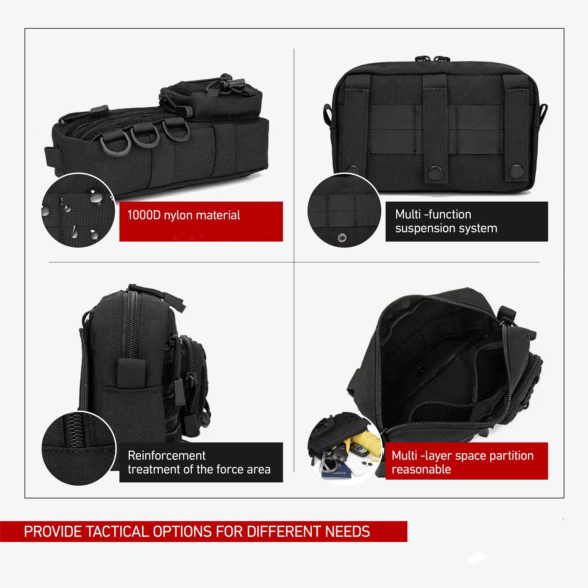 New Molle Waist Bag Tactical M - First Aid Bag Kit recension och pris