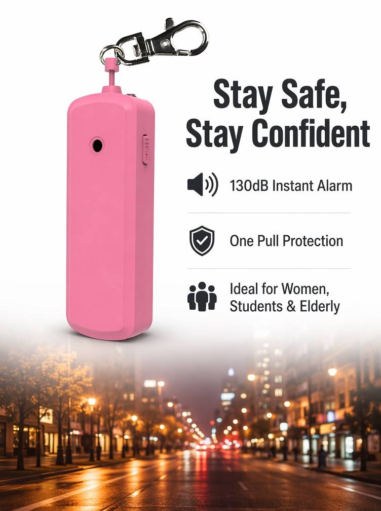 Portable 130dB Anti Wolf Alarm - Personal Alarm Keychain recension och pris