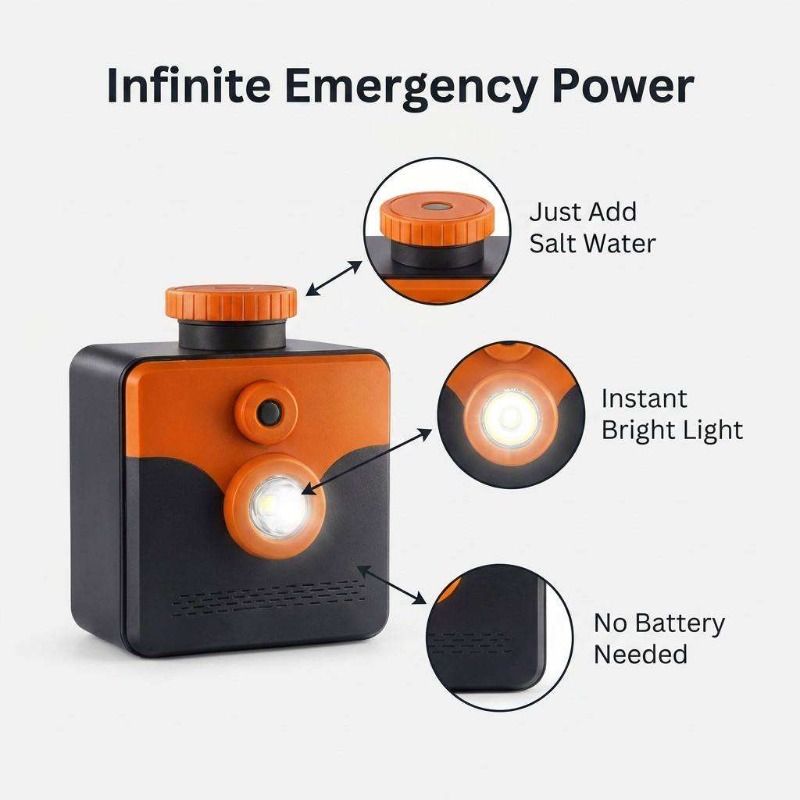 Saltwater Lamp Salt Water Powe - Power Outage Light recension och pris